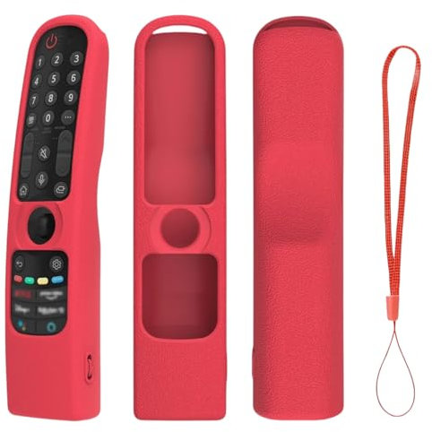 Funda de silicona para mando a distancia LG MR21GA MR21GC [a prueba de golpes], funda protectora antideslizante para LG MR22GA MR22GN MR23GA MR24GN Magic Remote 2021-2024, funda protectora – no brilla