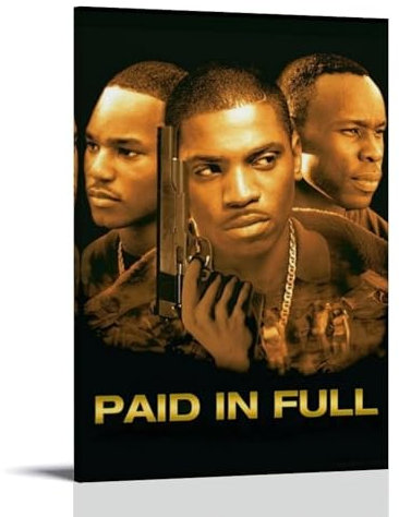 Kunstdruck auf Leinwand, Motiv Paid in Full (2002), klassisch, zur Verschönerung Ihres Raumes, 20 x 30 cm Rahmen