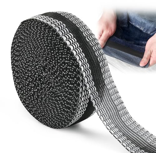 Annlpoy Ruban adhésif 10 mètres pour ourlet thermocollant pour Ourlets de Vêtements, pour Pantalons Jeans, Rideaux et Tissus Divers, Facile à Utiliser, Aucune Couture Nécessaire