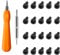 Ring Doorbell Screwdriver Replacement, Grade Alloy Steel Double-Ended T6 T15 Ring Screwdriver, Ring Doorbell Screws 2nd Generation, Spare Screws for Ring Doorbell, Ring Door Bell Screw Driver(Orange)