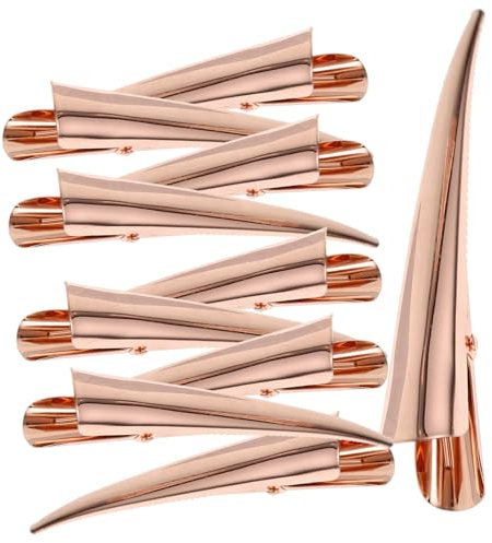 VICASKY 10pezzi Fermagli Per in Metallo Grandi e Lunghi Design Unico Per Sezioni Precise Adatti Parrucchieri e Domestico Danneggiare Capelluto