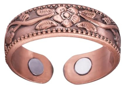 Magnetringe für Herren – Kupferring | Bequemer Kupferschmuck Unisex für Erwachsene Ideal für Hochzeiten und Paare