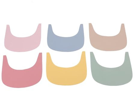 6pcs Silicone Placemats, High Chair Placemats Clean and Hygienic Toddler Food Mats for High Chair Tray