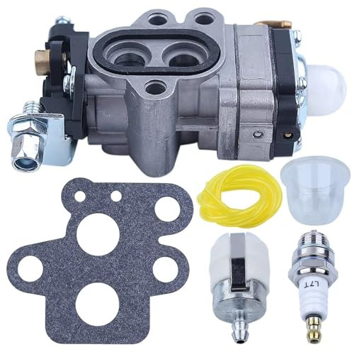 NYSQOJFNF Carburatore Carburatore Carb Kit per Kawasaki per KBL35A per TJ35E per KBL27B String Trimmer Decespugliatore 504 11 61-01 504116101 Erba Macchina di Taglio Carburante Carburatore