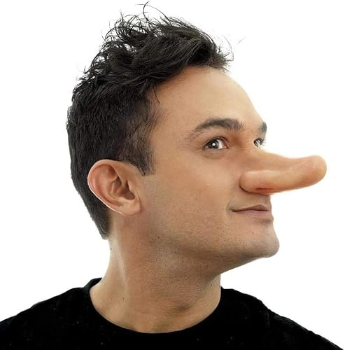 MIMIKRY Extra Lange Nase Cyrano de Bergerac Pinocchio Latex Applikation FX Make-up Hautfarben Riesennase Kostüm-Zubehör