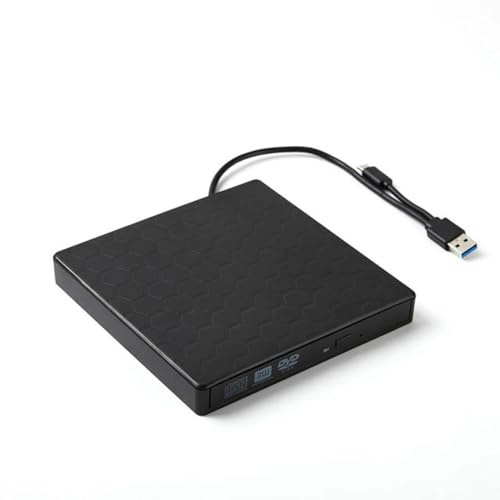 Cvoepobey External DVD Drive USB 3.0 Portable +/-RW Player for CD ROM Burner Compatible with Laptop Desktop PC