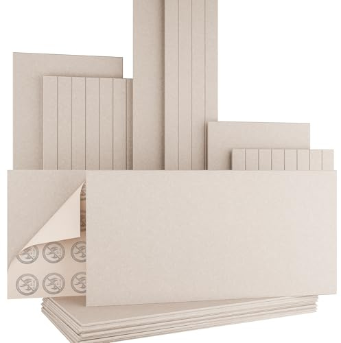 AKUSTIKO Akustikpaneele Selbstklebend 120x60cm - 4 Stück Taupe Akustik Wandpaneele Brandschutzklasse B-s1-d0 Panels Filz 9mm Hexim Decken- & Wandverkleidung Wandoberfläche Design (2.88m²)