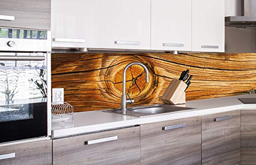 Dimex Küchenrückwand Folie selbstklebend Holz Knoten | Klebefolie - Dekofolie - Spritzschutz für Küche | Made in EU - 260 cm x 60 cm