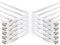0,25 m - blanc - 10 pièces Câble plat CAT.7 Gigabit Ethernet LAN (RJ45) câble réseau câble brut (10Gbit/s) câble d'installation plat mince compatible avec Cat.5 - Cat.5e - Cat.6