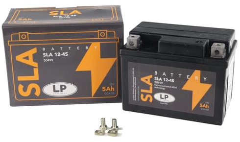 Wartungsfreie Batterie YT4A-3 5Ah kompatibel mit Bullet 50 AC [ Motor], Hunter 50, Senda DRD 50 (2005-) D50B0, Senda 50 (00-05) EBE (Motoforce)