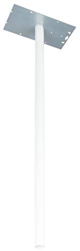 BURG-WÄCHTER Standfuß für Briefkasten, 115 cm lang, Stahl, verzinkt, weiß