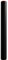 Versandhülse schwarz, 885 x 80 mm rote Kunststoffverschlussdeckel