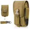 WYNEX Tactical Phone Pouch Molle, Smartphone Holster Bag EDC Utility Cellphone Lock Card Holder Organizer Fit for Waist Belt Case Include Tactical Gear Clip