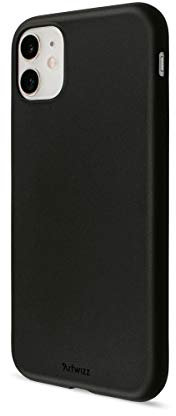 Artwizz TPU Case Handyhülle kompatibel mit iPhone 11 - Schlanke Schutzhülle mit Matter Rückseite - Black