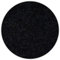 rugsx Einfarbiger Teppich Trendy für Zimmer, Wohnzimmer, Schlafzimmer, Teppichboden Auslegware, schwarz, Verschiedene Größen, Kreis 100 cm
