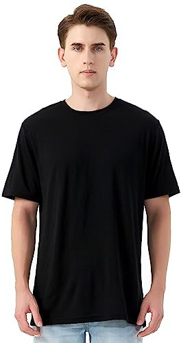 Merino Protect 100% Laine Merinos T-Shirt Homme Odeur Résistance sous Vetement Léger Randonnée Voyage Tee Shirt Doux Tshirt