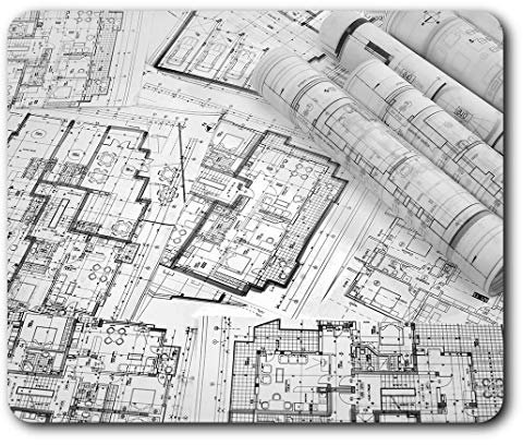 Construction Uni Architekt Mauspad Computer PC Laptop Gaming Büro Zuhause Schreibtisch Zubehör Gadget #38336