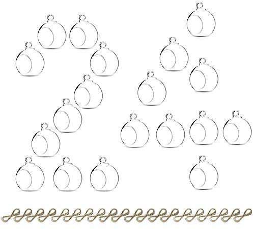 Candelabro De Vidrio Colgante De 8 Cm Globo 24 Piezas Terrarios De Plantas Orbes De Vidrio Plantas De Aire Candelabros De Luz De Té Decoración del Hogar Jardín Interior Al Aire Libre