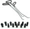 Houshan Outils de débosselage sans peinture - 6 tiges de débosselage avec tête d'alêne, kit de débosselage sans peinture pour carrosserie de voiture et carrosserie de voiture (3 tiges et 12 stylos)