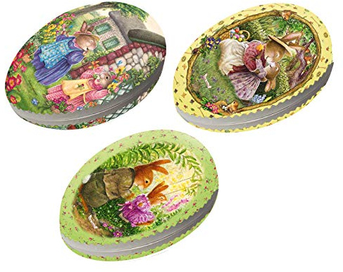 OLShop AG 3er Set Bilderostereier zum Befüllen Motiv Holly Pond Hill 12 cm Pappei zum Befüllen, Ostereier zum Befüllen