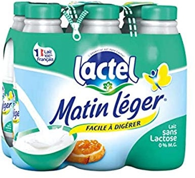 Lactel Matin Léger Lait Écrémé, 6 x 1L