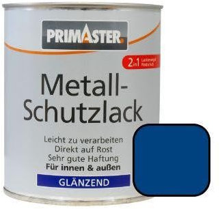 Primaster Metall-Schutzlack enzianblau 750 ml für Innen- und Außen Lack