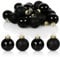 COM-FOUR® 20x Mini-Christbaumkugeln aus Glas - kleine Weihnachtskugeln für die Weihnachtsdekoration - Baumschmuck für den Weihnachtsbaum - Ø 3 cm