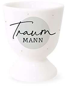 Grafik Werkstatt Eierbecher mit Echtgold | Porzellan Becher | Traummann