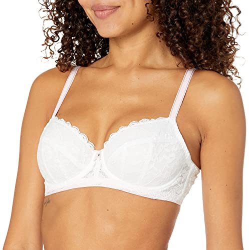 Freya Offbeat Underwired Padded Half Cup Bra White White 38E
