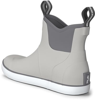HUK Homme Rogue Wave Shoe, High-Performance Fishing & Deck Boot Botte de Pluie, Gris uni, 43 EU