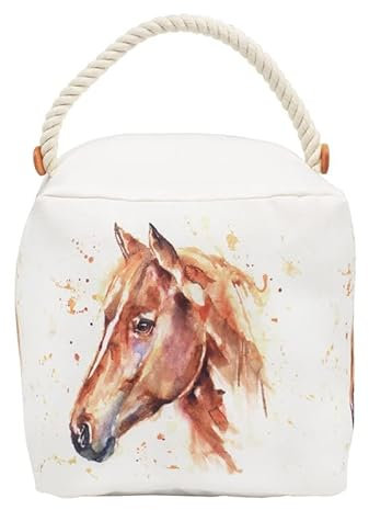 lesser and pavey LP49091 Country Life Horse Design Doorstop | Multi-color Accessory