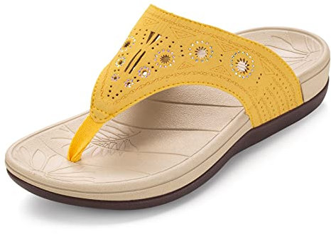 HAOLIRA Tongs Femme Mode Voûte Orthopédique Sandale Plage Piscine été Antidérapante Flip Flop