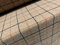 Woll-Jacquard-Gewebe, Meterware, kariert, Steinorange und Schwarz