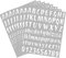 Buchstaben Aufkleber Weiß, 8 Blätter 592 Stück Alphabet Buchstaben Nummern Aufkleber Selbstklebend Wasserdicht Buchstaben Zahlen Aufkleber für Briefkasten Schilder Fenster Wand Tür Adressnummer Karte