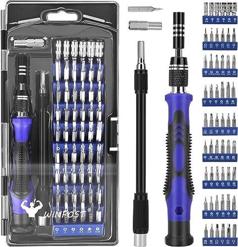 Magnetic Screwdriver Set,60 in 1 Precision Screwdriver Set with 56 Bits Driver Kit, Electronics Repair Tool Kits for iPhone 14 Plus, iPad Tablets, MacBook, PC, Smartphones & Other Electronics