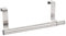 1x 40cm Stainless Steel Over-Door Towel Rail - Bathroom Kitchen Toilet Cupboard Cabinet Door Mounted Hand Towel Holder Rack Hanger - By Ashley