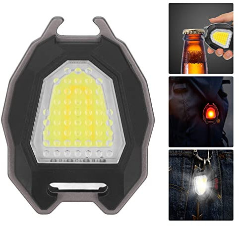 Topyond Mini-COB-Handtaschenlampe, Wasserdicht, 4 Modi, Magnetischer USB-Zigarettenanzünder, Kleine COB-Taschenlampe, Für Den Außenbereich, Notfall