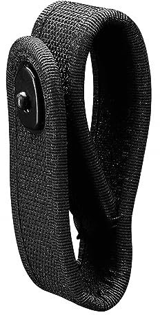 Handschellenholster, Taktische Handschellenhalter, Nylon Handschellenriemen mit schwarzem Sicherheitsverschluss, passend für 2,25-Zoll-Gürtel