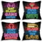clothmile Set mit 4 Neon-Kissenbezügen, 45,7 x 45,7 cm, für Teenager, Gaming-Kissen, dekorative Kissenbezüge, Spielkontroller, weiche Kissenbezüge für Sofa, Couch, Bett, Heimdekoration