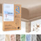 Andrea Simone Premium Spannbettlaken 200x220cm | Bettlaken 200x220 | Spannbetttücher auch für Boxspringbett, bis 35cm, 95% Baumwolle + 5% Lycra, Braun Spannbetttuch, 185 g/m², Jersey 200 x 220