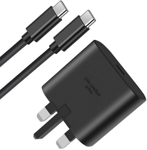 Besgoods 25W Samung Fast Charger Plug and USB C Cable 1M, Type C Plug Travel Power Adapter for Samung Galaxy S24、S23、S22、S21、S20、A54、A53、A34、A33、A73、A72、A71、A52、A51 etc