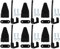 Christmas Garage Door Banner Clamps, Banner Installation Kit, Holiday Decoration Clips, Secure Banner Display, Long-lasting Banner Clips, Garage Door Decoration Clamps For Secure Display
