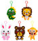 IKOPFLN 5 Stuck Nähset Für Kinder, Filztiere Nähen Set, DIY Nähset Kinder Tierformen, Nähen Kinder Filzset, Pädagogisches Nähset für Anfänger Kinder, Animals Sewing Kit - Polartier (Wald Tier)