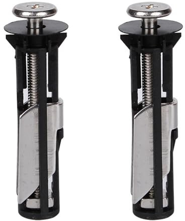 Heavy Duty Toilet Seat Fastener Bolt Kit, Universal Toilet Seat Screws Replacement Kit, Toilet Seat Fixing Kit for Easy Installation and Maintenance (2 pcs)