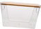 LALADEFIEE Kitchen Waste Bag Dispenser Bamboo Storage Bin Lid Large Storage Box for Laundry Room Kitchen