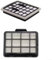 Kit de remplacement avec ventouse et filtre standard pour aspirateurs sans sac Eureka NF Apollo pour maintenir l'air propre à la maison