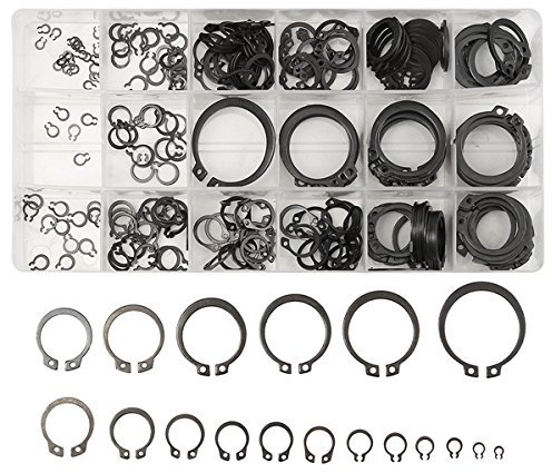 EsportsMJJ Mxmr1 300Pcs 3-32Mm Assorted External Seegerring Snap Ring C-Clip Repariert Teile Koffer