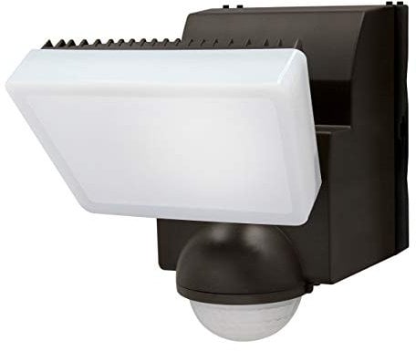 Black IQ PIR Battery Operated Security Light - Outdoor Security Wall Light - Exterior Battery Operated PIR Motion Sensor - 500 Lumen LED spot (Single), LB1850-BK