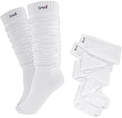 fesoi Slouch Socks 120 cm lange Socken Damen 1 Paar 39-42