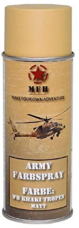 Spray de peinture Army RAL 1002 WH kaki tropical mat jaune sable #31733